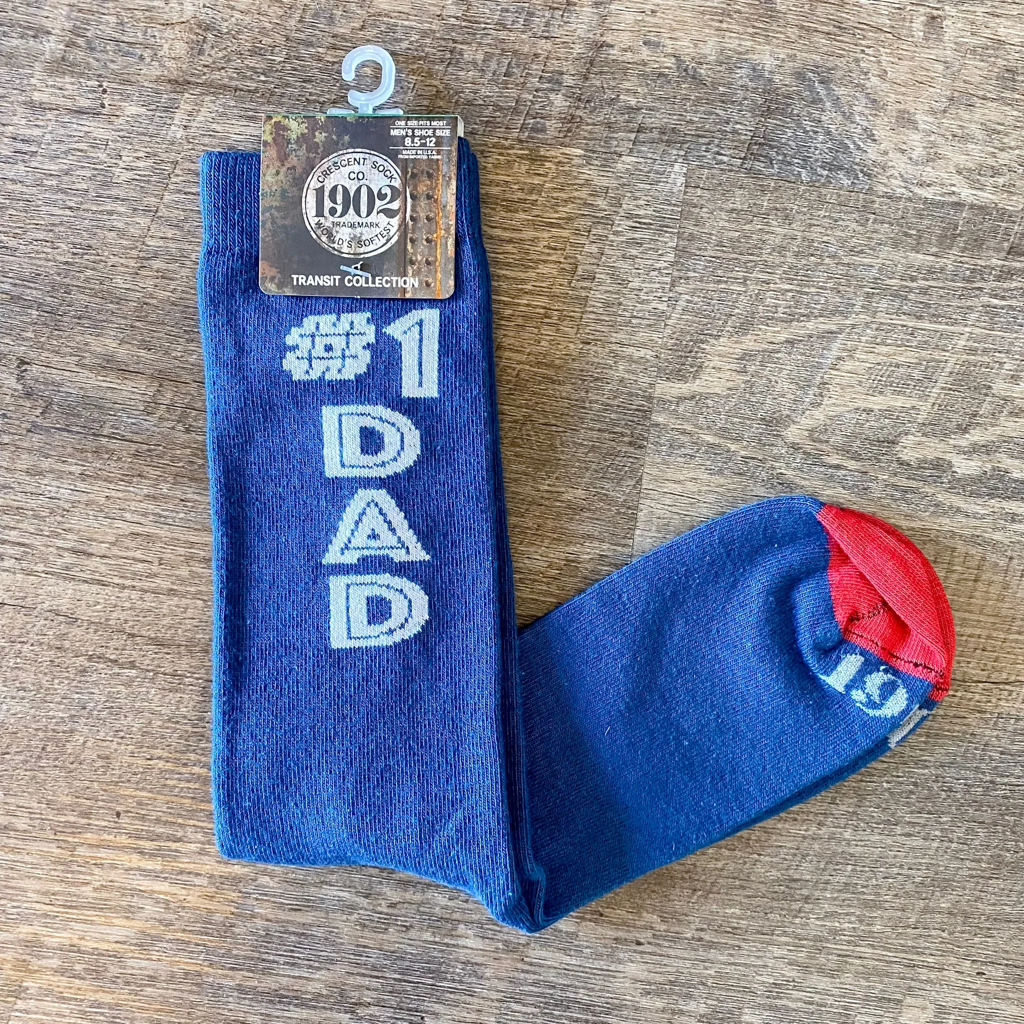 1902 Transit Crew #1 Dad Mens Socks