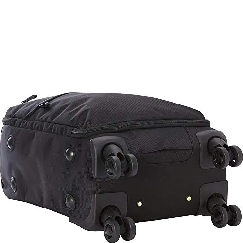 A.Saks 22" Expandable Lightweight Spinner Carry-On Luggage in Black