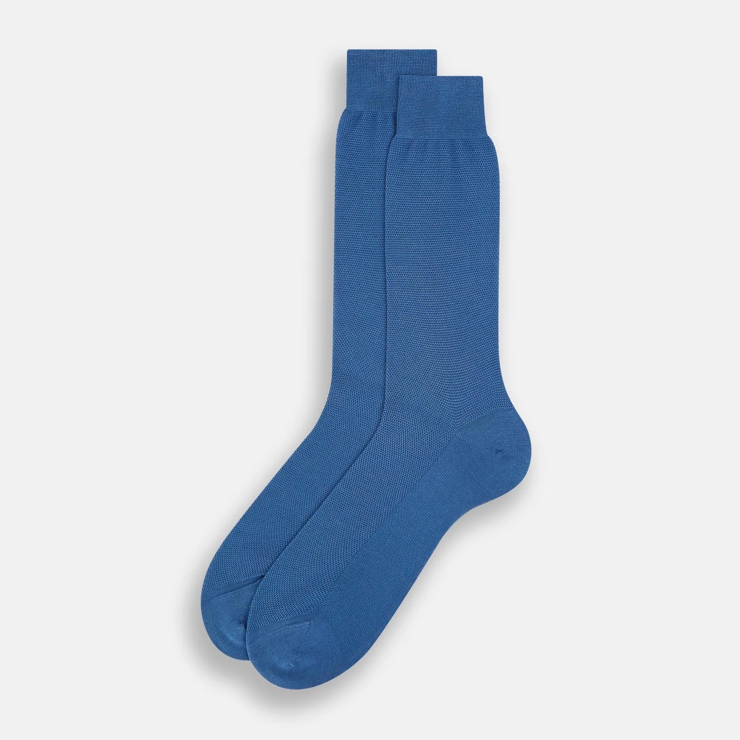 Azzurro Micro Knit Mid-Length Socks