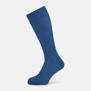 Azzurro Micro Knit Mid-Length Socks
