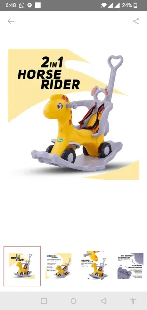 BAYBEE 2 in 1 horse rocker / Ride on