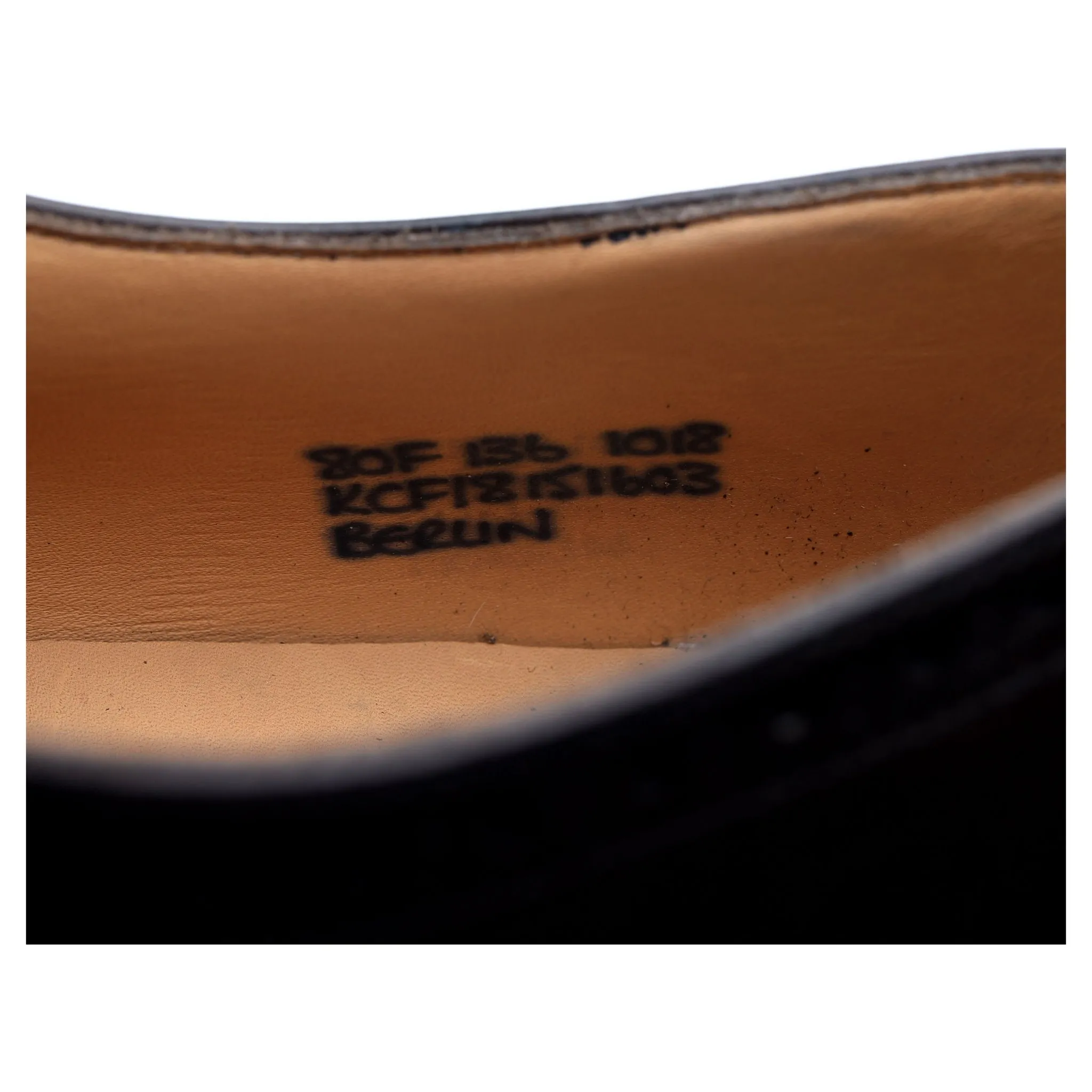 'Berlin' Dark Brown Leather Brogues UK 8 F