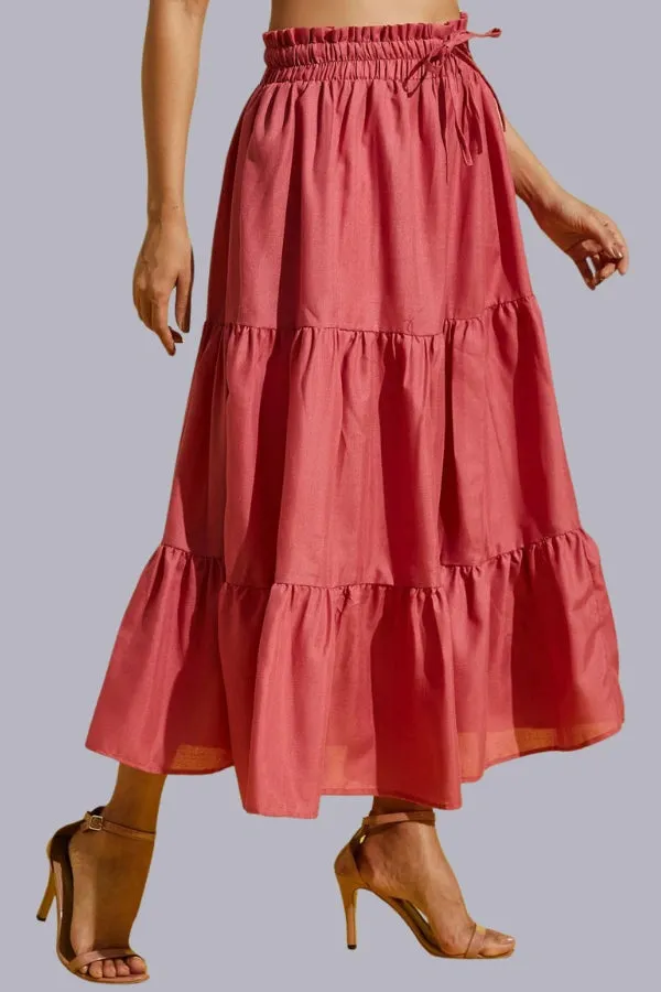 Blacc Fashionable Pleated Skirt