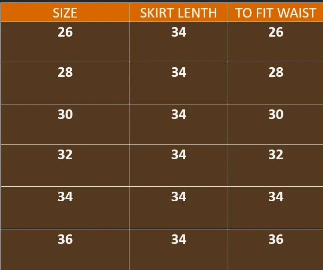 Blacc Fashionable Pleated Skirt