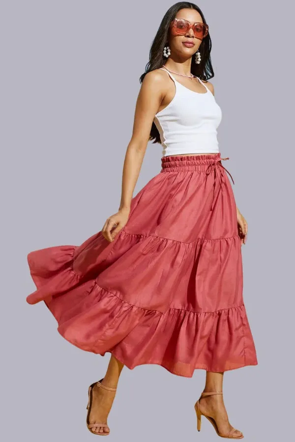 Blacc Fashionable Pleated Skirt