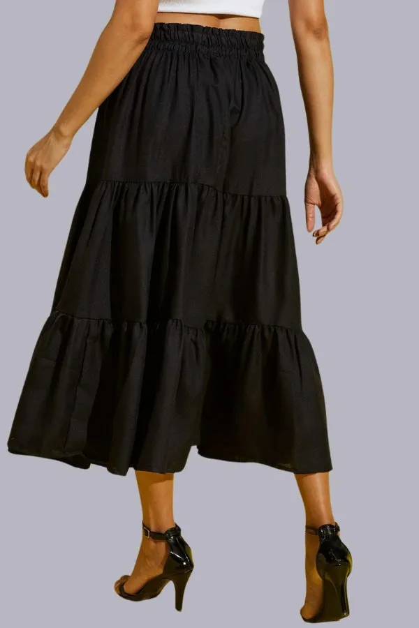 Blacc Fashionable Pleated Skirt