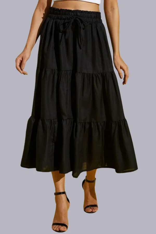 Blacc Fashionable Pleated Skirt