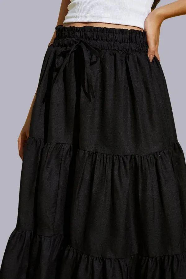 Blacc Fashionable Pleated Skirt