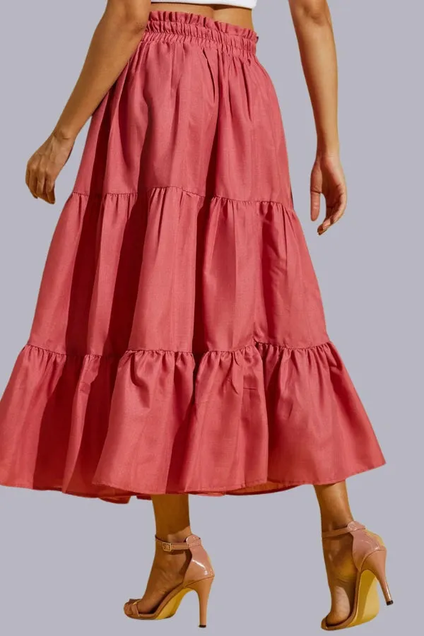Blacc Fashionable Pleated Skirt