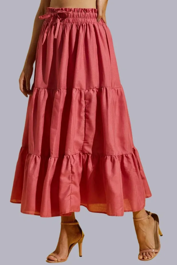 Blacc Fashionable Pleated Skirt