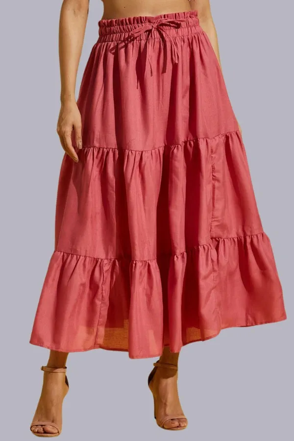 Blacc Fashionable Pleated Skirt