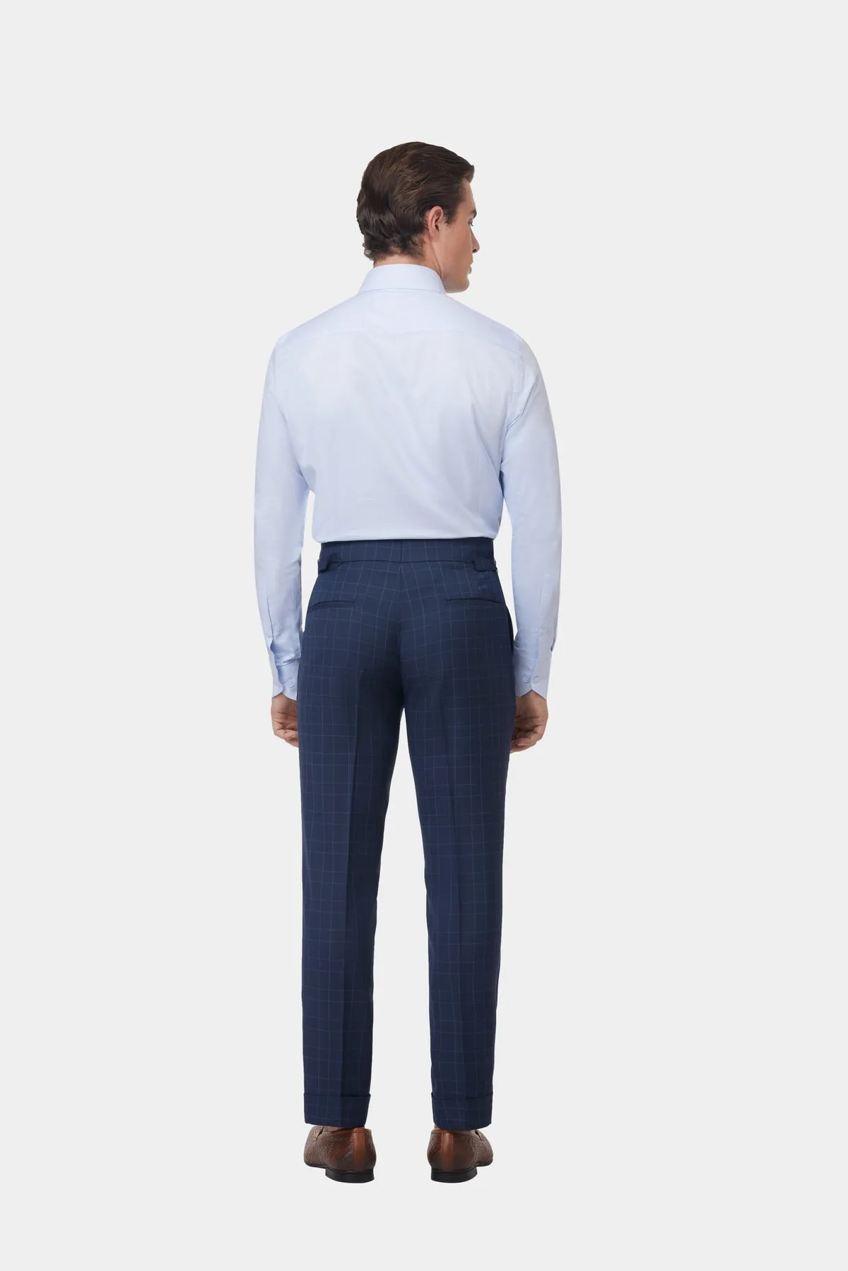 Blue Plaid GC Dress Pant