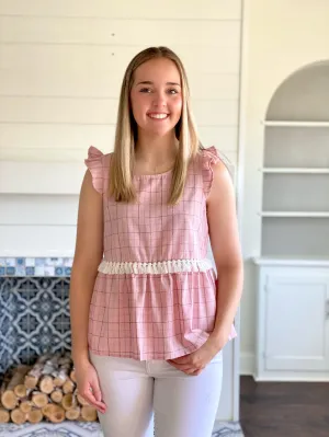 Blush Tassel Top