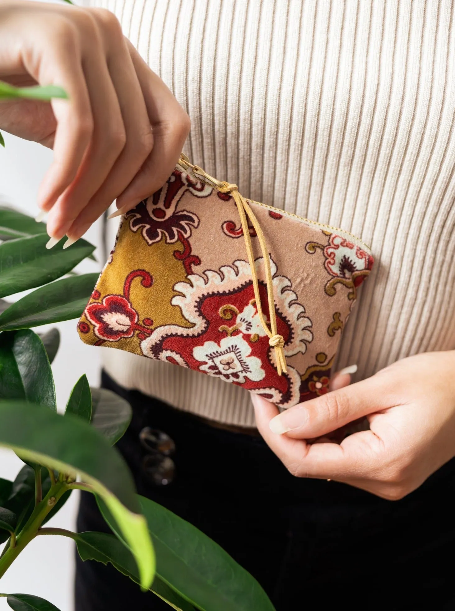 Boho Velvet Mini Pouch
