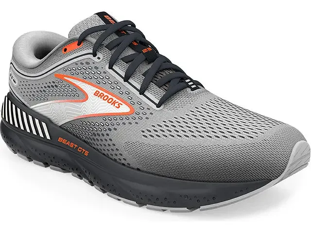 Brooks Mens Beast GTS 23 Wide- Grey/Scarlet/Ebony (1104012E030)