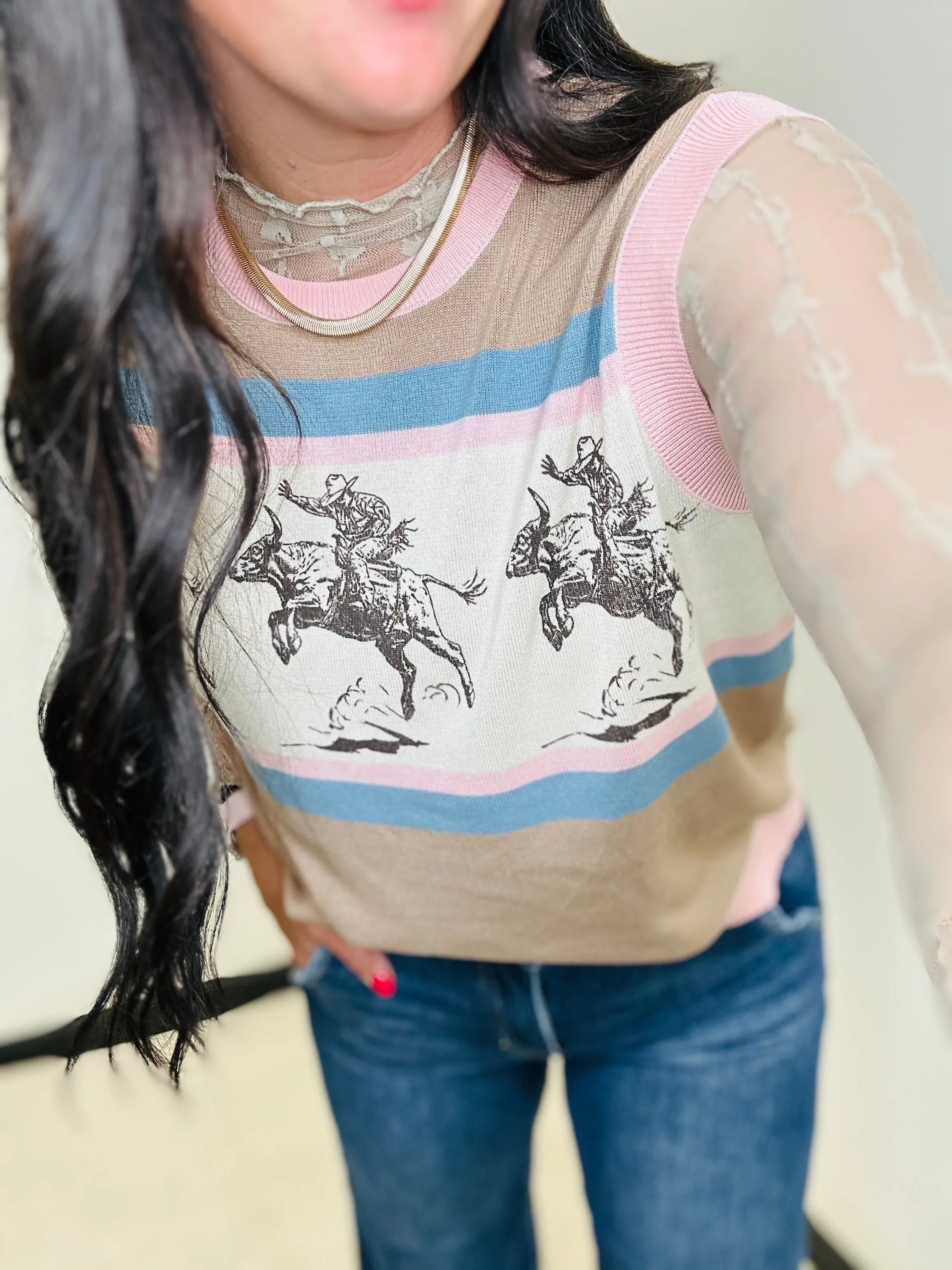 Bull Twinkle Knit Vest