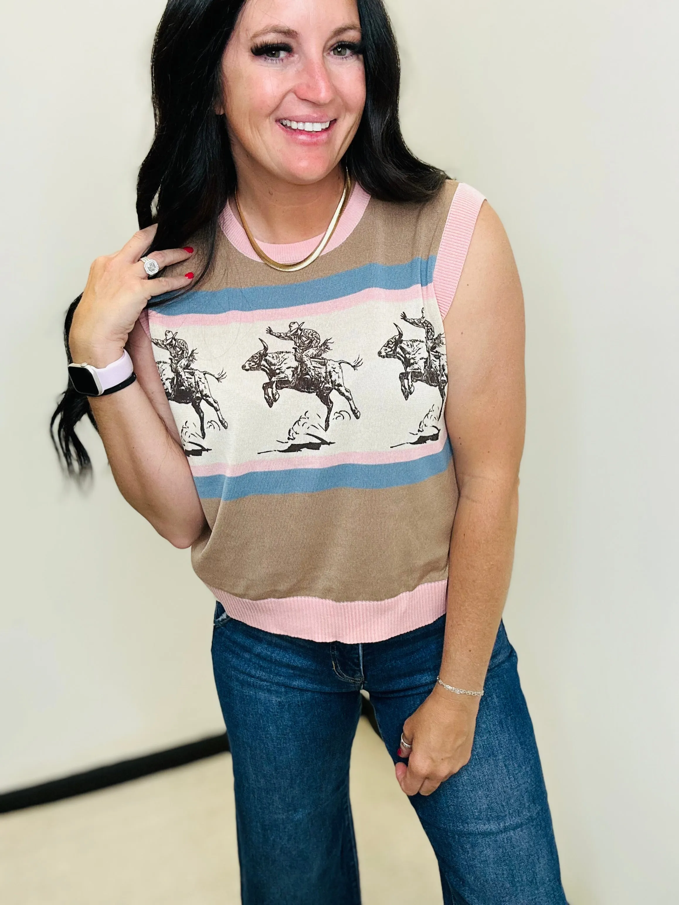 Bull Twinkle Knit Vest