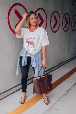 Catch Me Distressed Graphic Tee