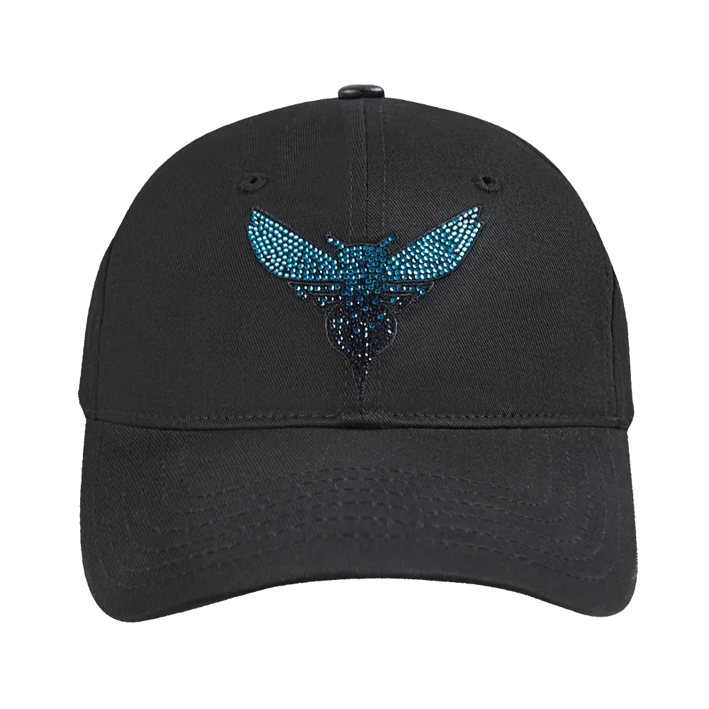 CHARLOTTE HORNETS JEWELS WOMEN'S DAD HAT (BLACK)