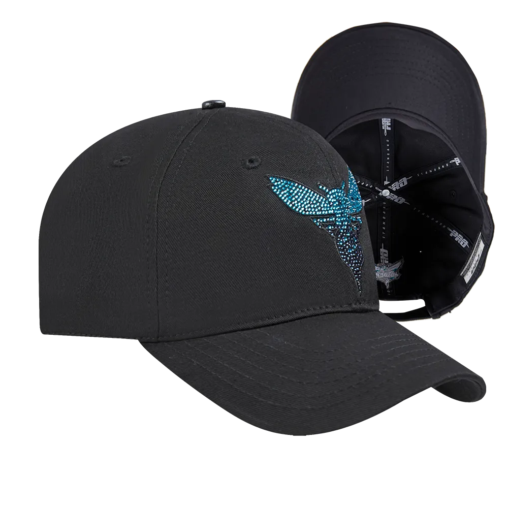 CHARLOTTE HORNETS JEWELS WOMEN'S DAD HAT (BLACK)