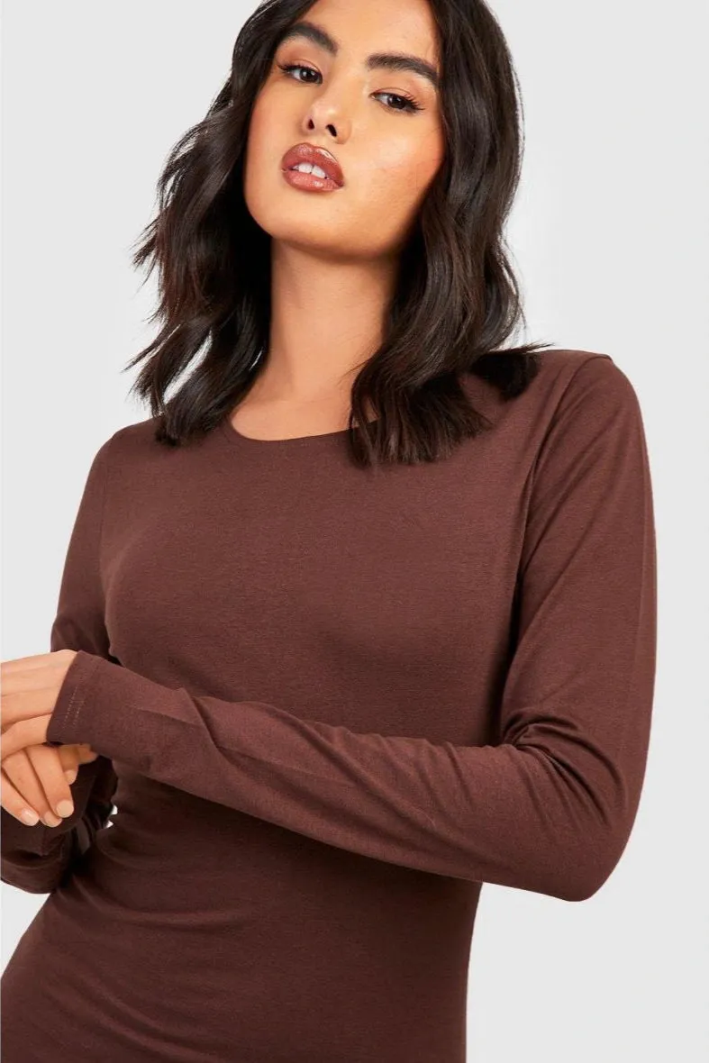 Classy Attitude Ribbed Square Neck Dress