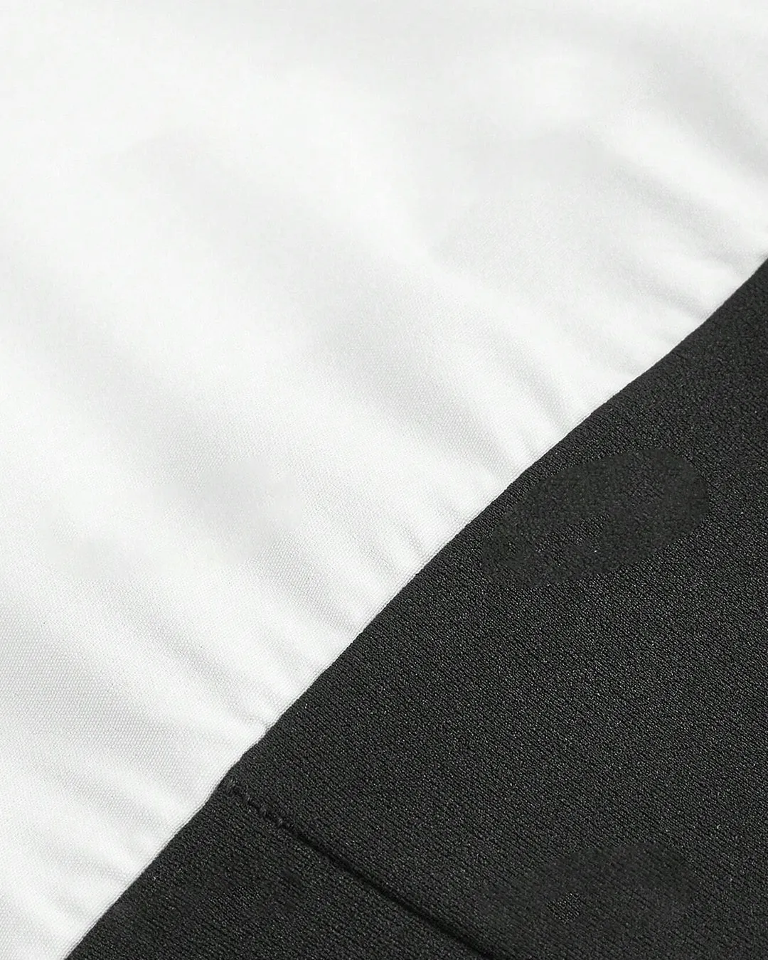 Contrasting Color Split Asymmetric Camisole Shirt
