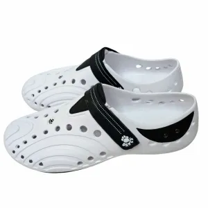 DAWGS Men's Spirit Shoes (White/Navy 13M) Rubber Casual Golfing Slip-Ons