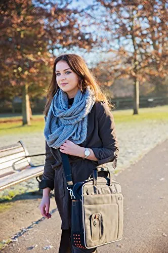 DURAGADGET Lightweight & Tough Protective Laptop Briefcase Carry Case with Multiple Compartments