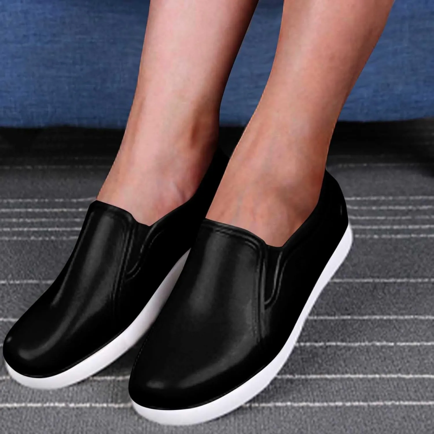 Easy Slip On Shoes for Women Fashion Non Shoelaces Sneakers for Maternity Elderly Comfort Walking Shoes Loafers 2025