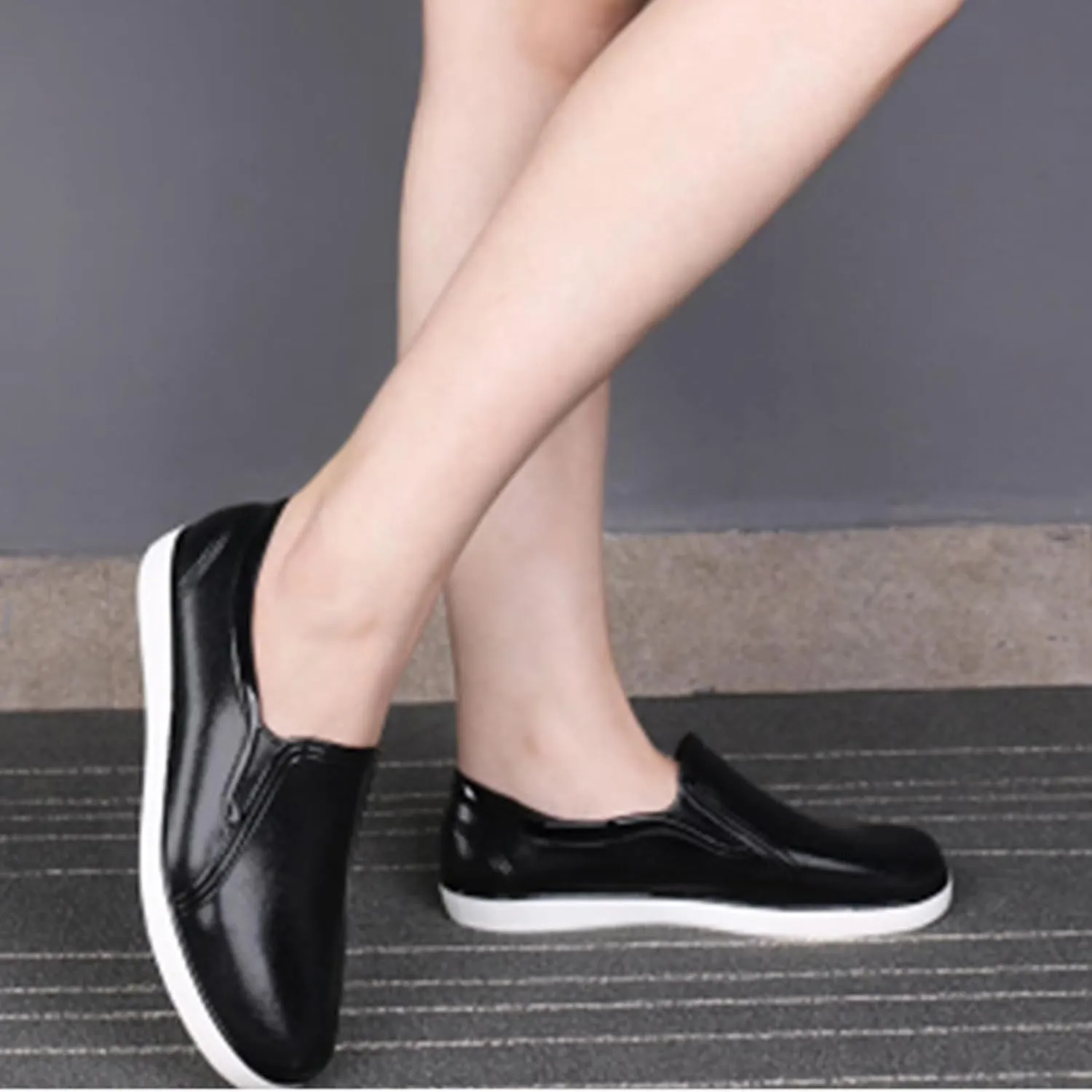 Easy Slip On Shoes for Women Fashion Non Shoelaces Sneakers for Maternity Elderly Comfort Walking Shoes Loafers 2025