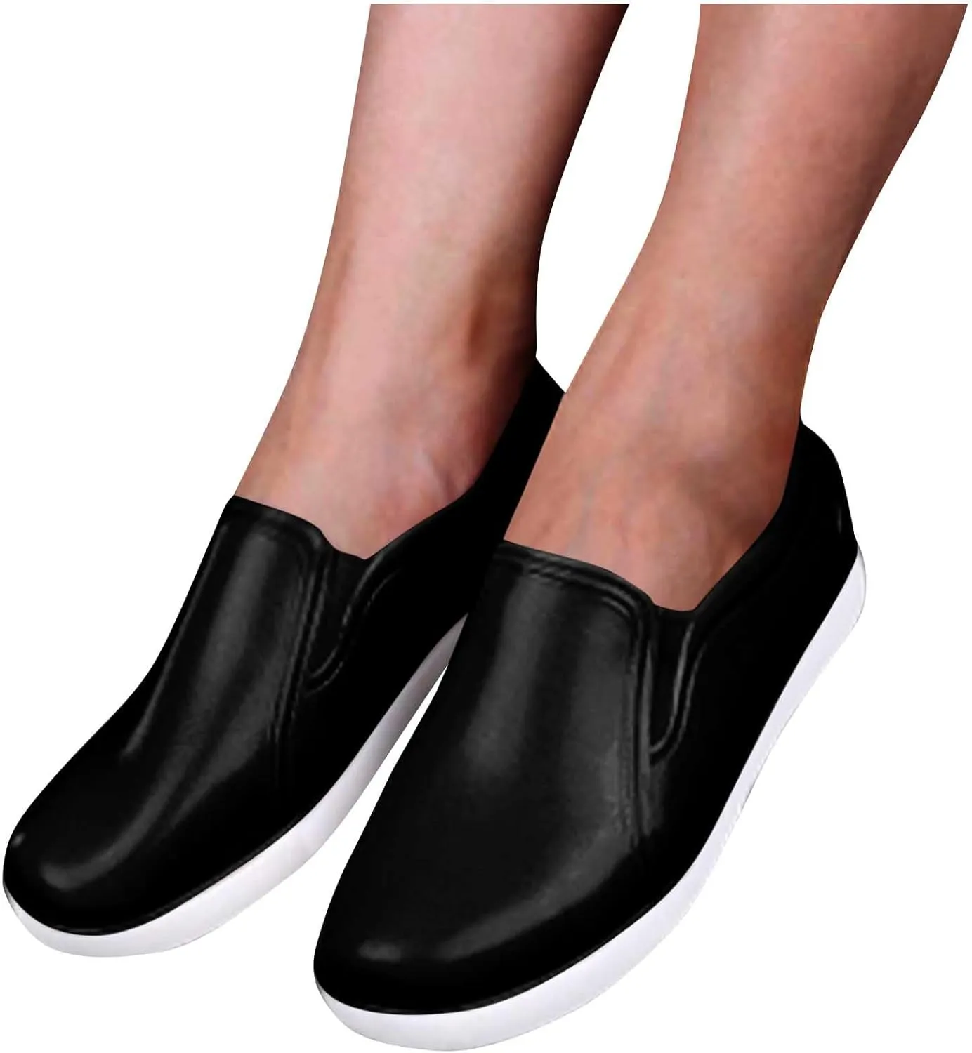 Easy Slip On Shoes for Women Fashion Non Shoelaces Sneakers for Maternity Elderly Comfort Walking Shoes Loafers 2025