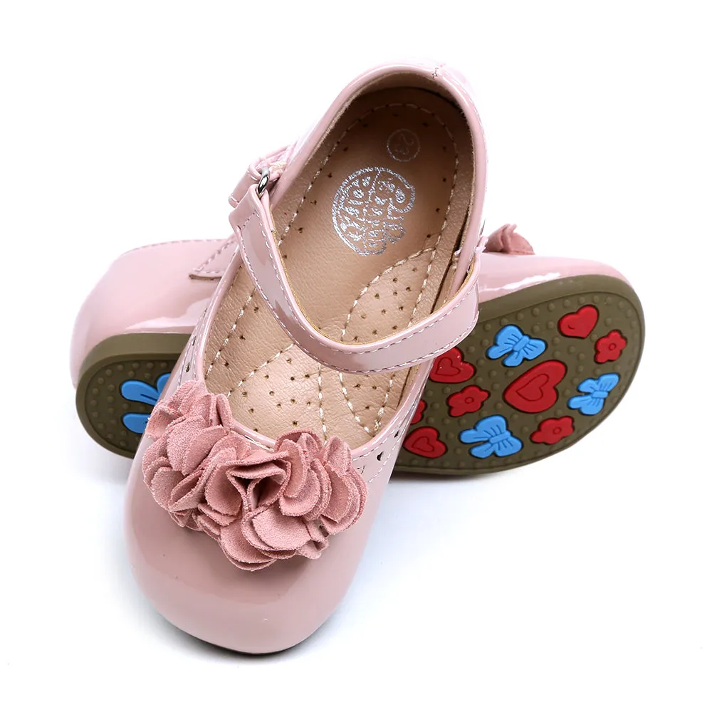 Fancy Shiny Pumps For Girls - Pink