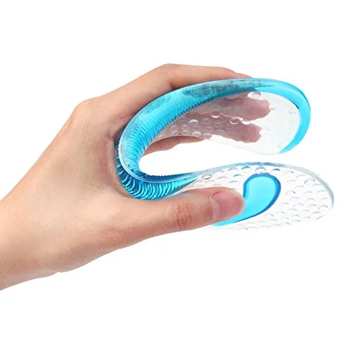 footinsole Arch Support Orthotic Insoles – Effective Support for Fallen, Flat or Weak Arches (Without Heel Cushion, Blue)
