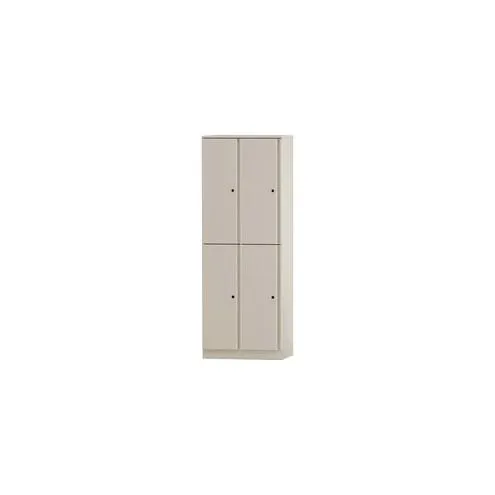Great Openings Quad Locker - for Jacket, Shoes - Overall Size 65.9" x 24" - Beige - Metal