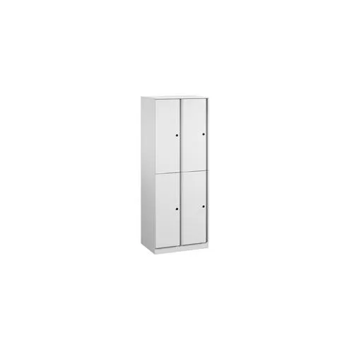 Great Openings Quad Locker - for Jacket, Shoes - Overall Size 65.9" x 24" - White - Metal