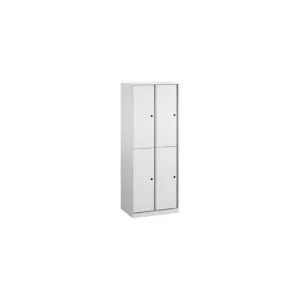 Great Openings Quad Locker - for Jacket, Shoes - Overall Size 65.9" x 24" - White - Metal