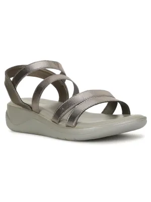 Hush Puppies Women's NOAH Sandals (6641522_SILVER_4 UK)