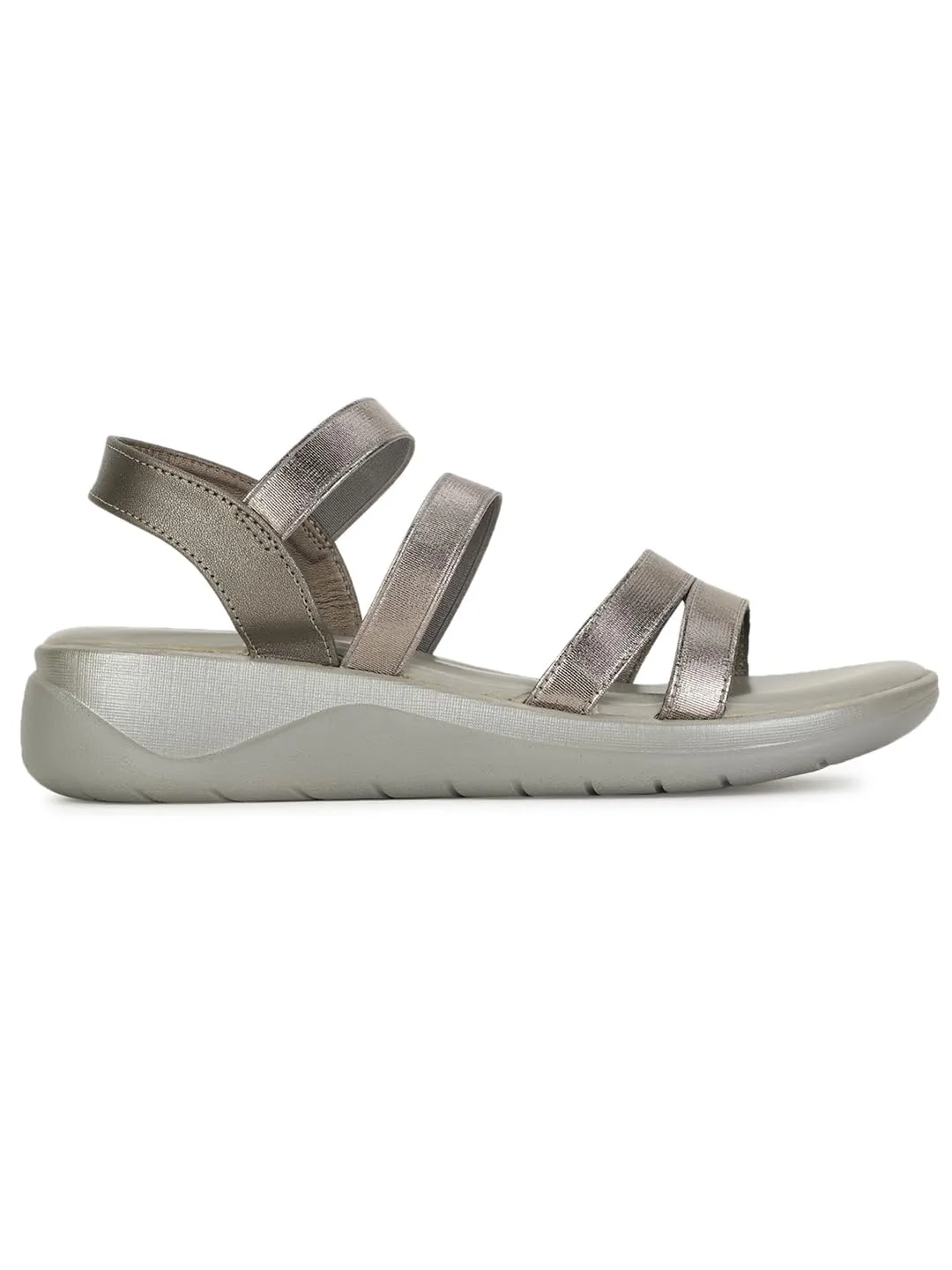 Hush Puppies Women's NOAH Sandals (6641522_SILVER_4 UK)