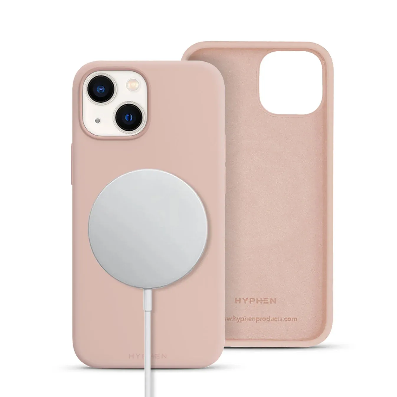HYPHEN TINT Silicon MagsafeCase-Sand Pnk-iPh14Plus