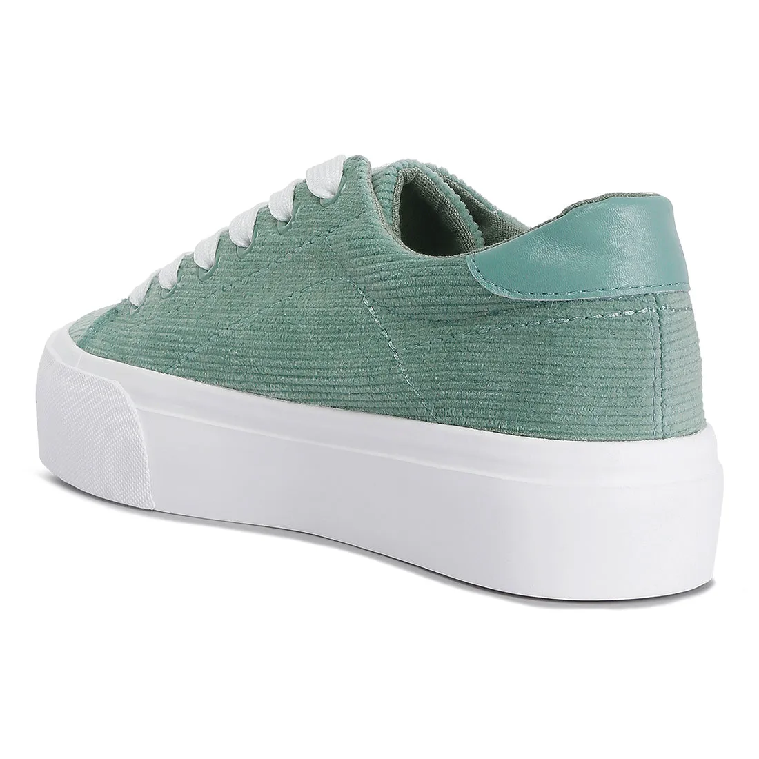 Hyra Solid Flatform Canvas Sneakers