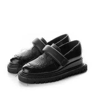 In the Spotlight black leather shoes