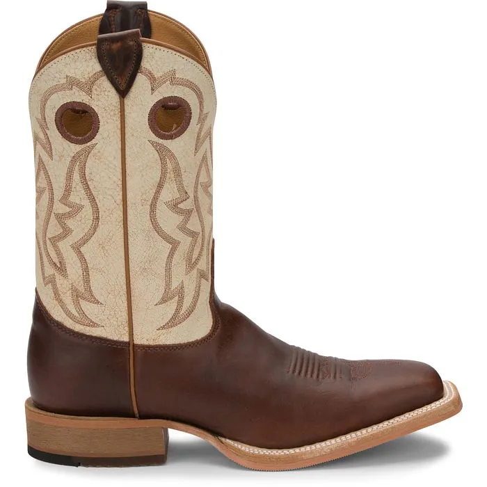 Justin Mens Caddo Bent Rail Square Toe Western Boots Style BR776