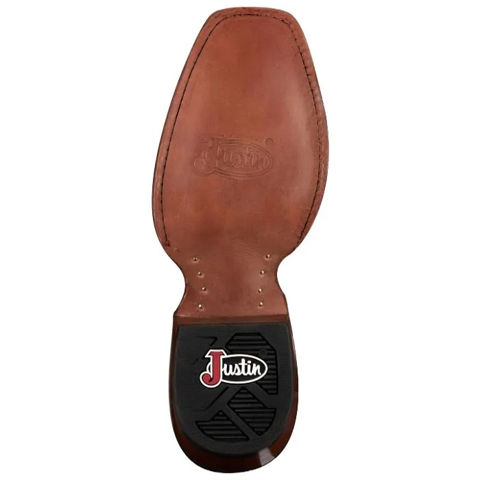 Justin Women's 13" Annie Up Brown Square Toe Western Boot