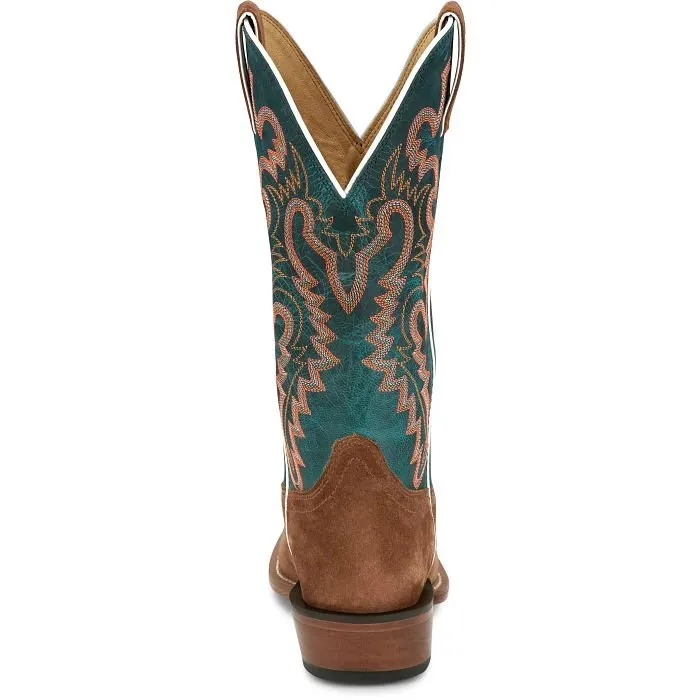 Justin Women's 13" Annie Up Brown Square Toe Western Boot