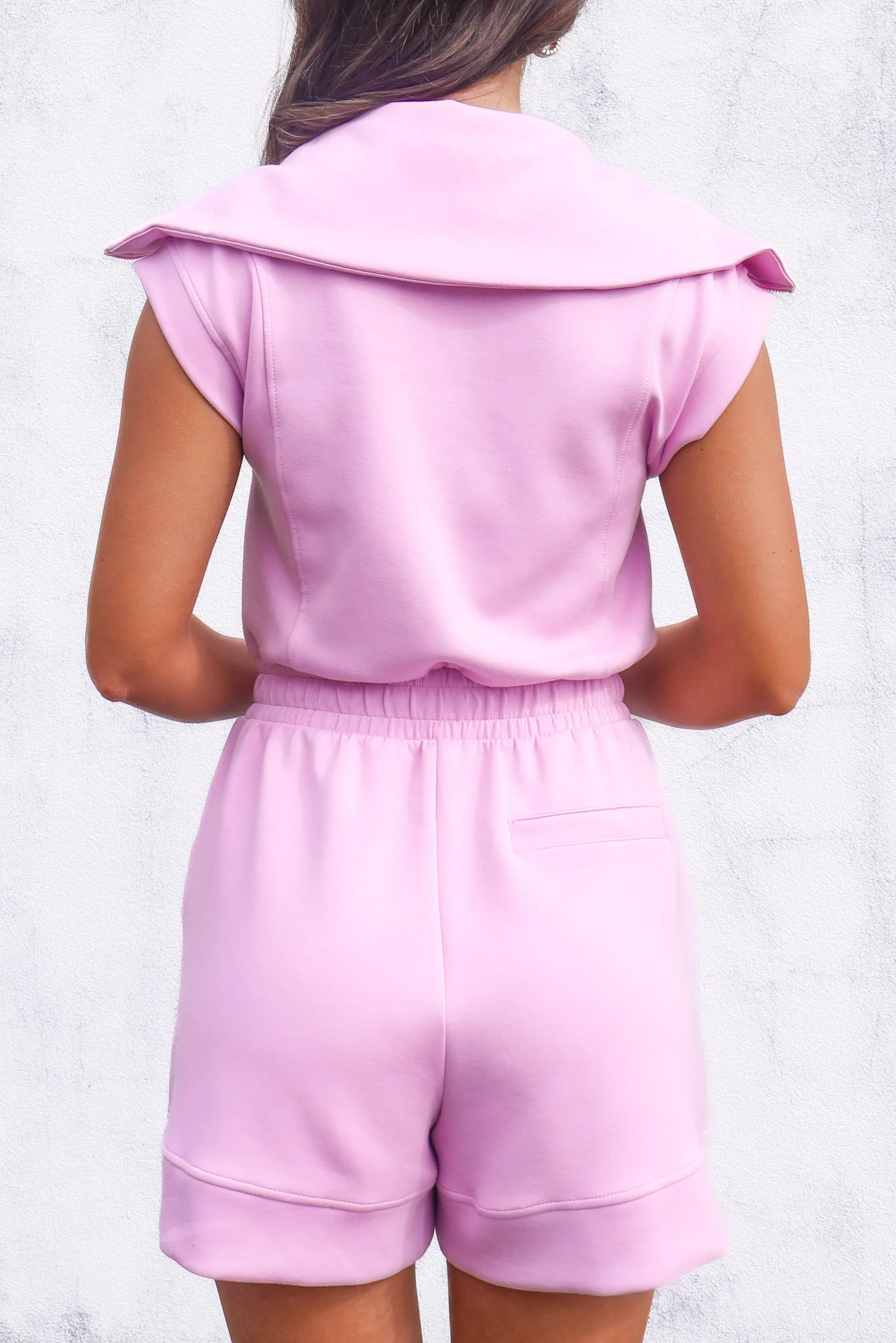 Keep It Casual Zip Up Sleeveless Romper
