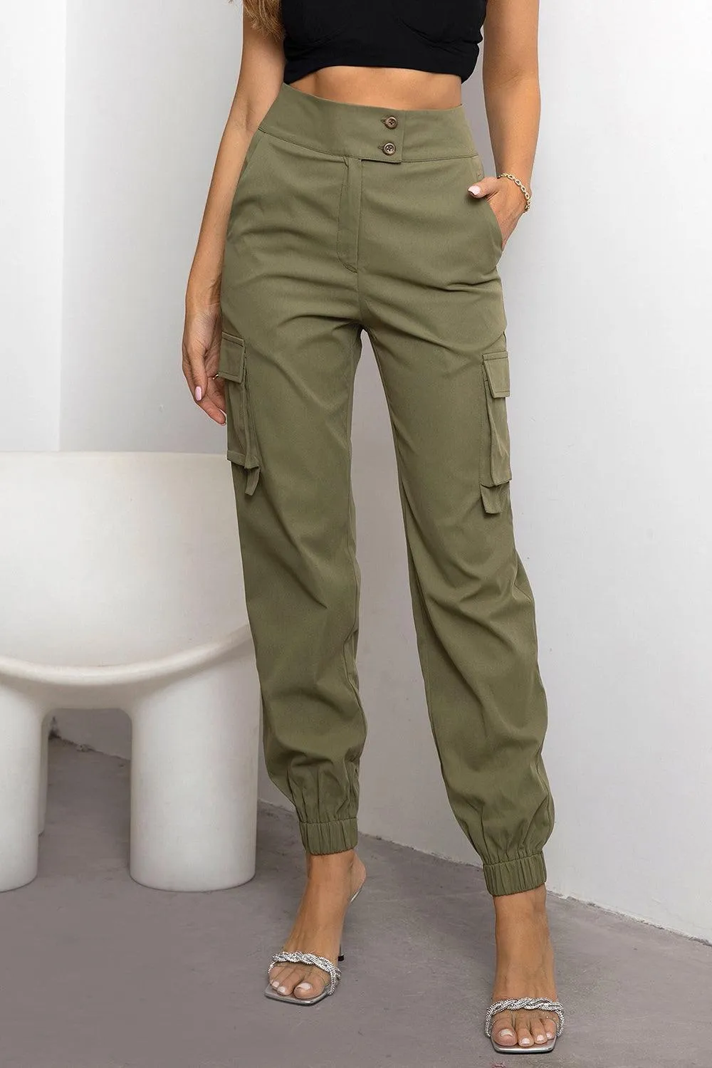 Lady Adventurer High Waist Jogger Cargo Pants