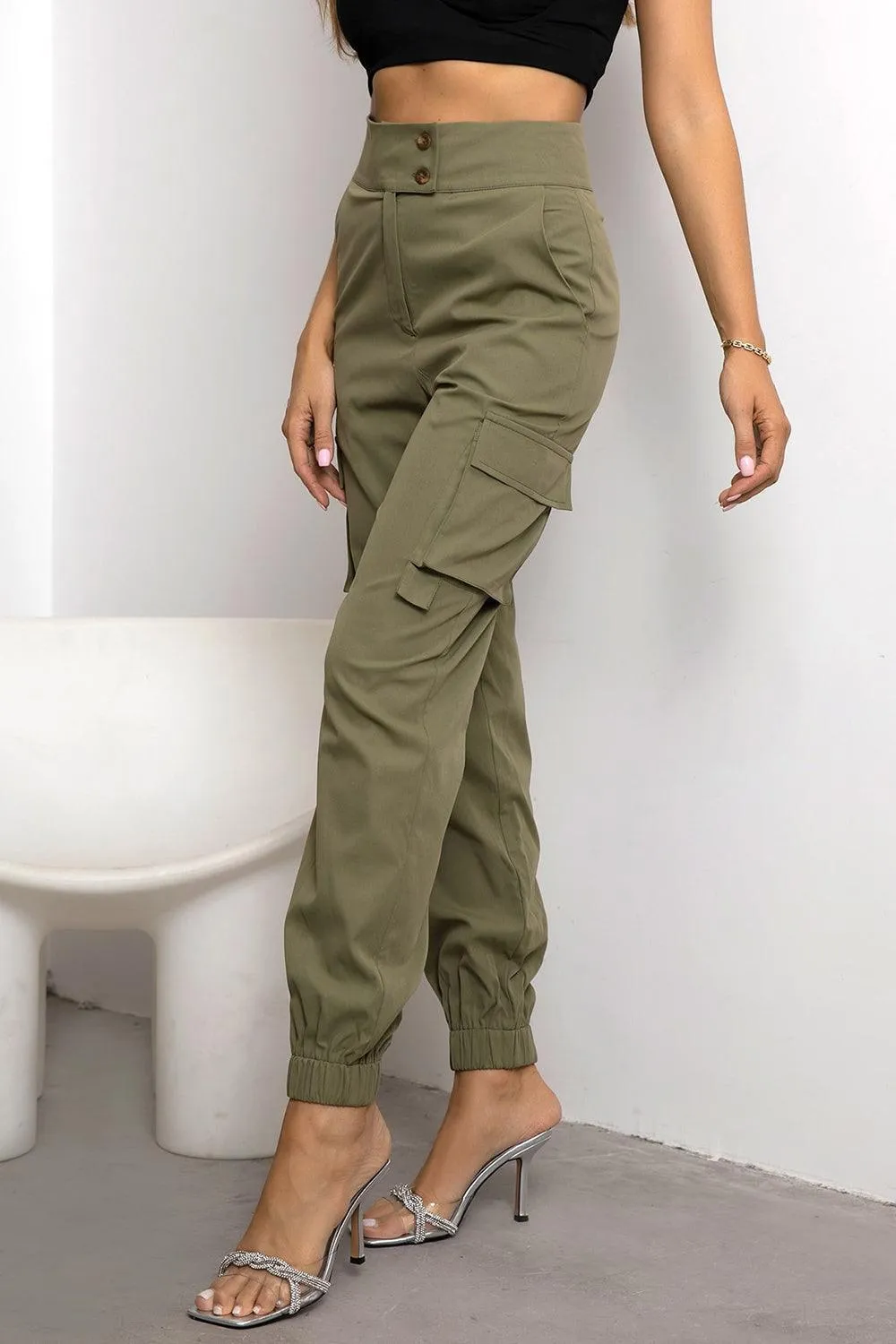 Lady Adventurer High Waist Jogger Cargo Pants