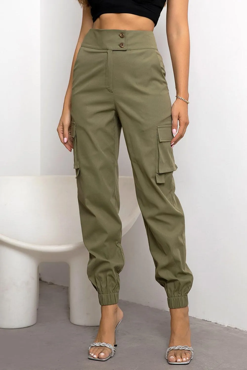 Lady Adventurer High Waist Jogger Cargo Pants