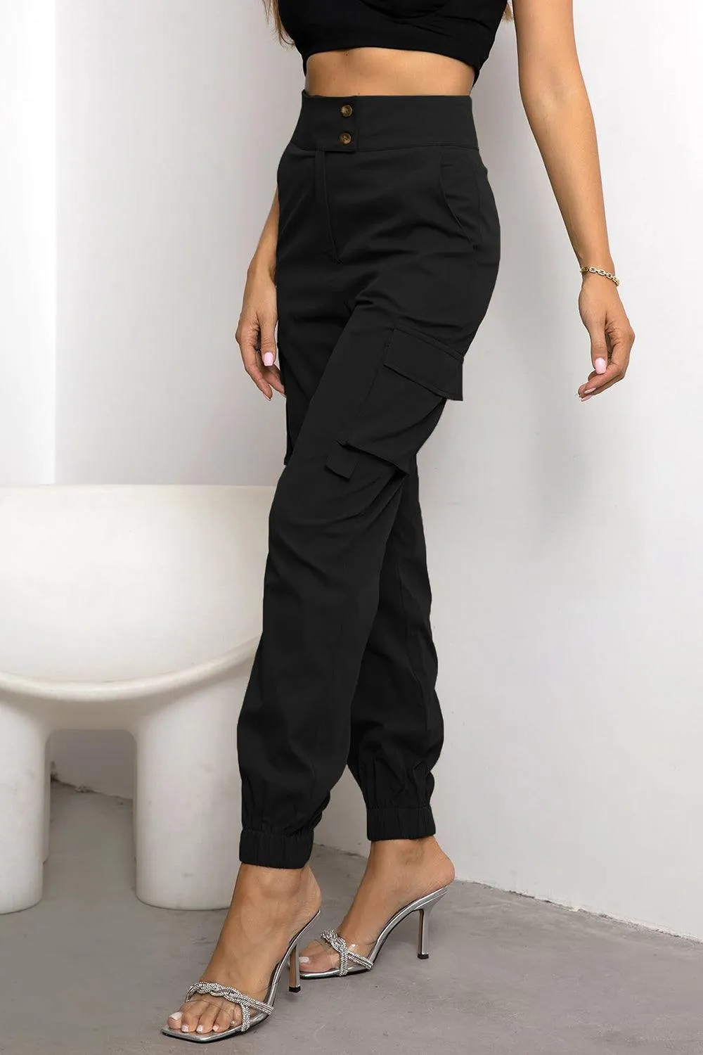Lady Adventurer High Waist Jogger Cargo Pants