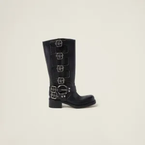 Leather boots